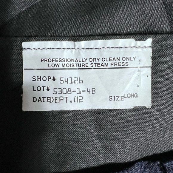 Brooks Brothers 2 Piece Suit 44L W40/31 Brooks Ease Navy Blue Wool Made USA EUC - Picture 10 of 13